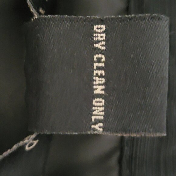 Silk Land Womens Silk Blazer Sz XL Button Up Lined Embroidered Black Floral - Picture 10 of 10